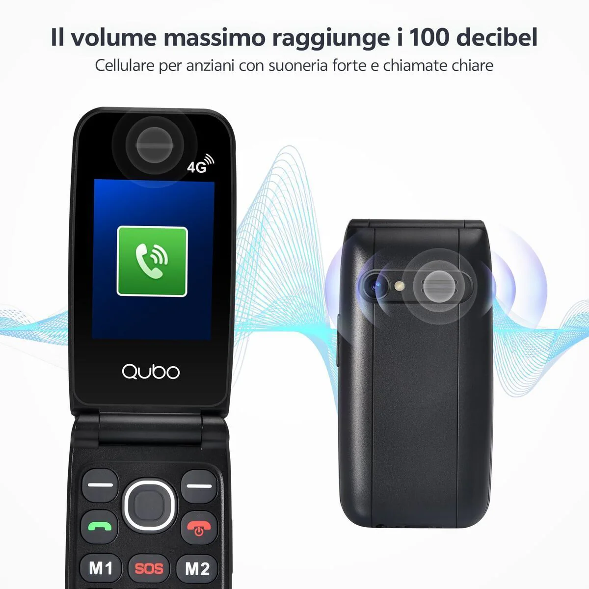 Teléfono Móvil para Mayores Qubo NEONWBK 4G 2,4" 32 GB - Image 5
