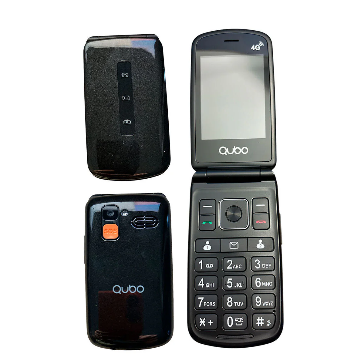 Teléfono Móvil para Mayores Qubo P-210NW 4G Single Core 128 GB Negro - Image 3