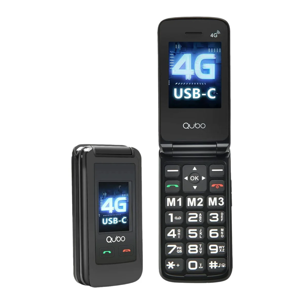 Teléfono Móvil para Mayores Qubo Qubo X-247 2,4” QVGA - Image 4