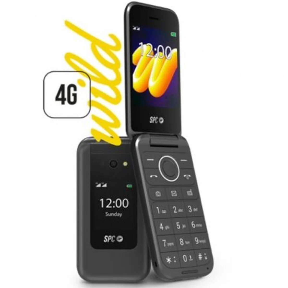Teléfono Móvil para Mayores SPC 2336N Wild 4G 2,8" 128 GB RAM Negro